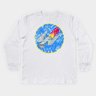 Vintage 71FS Patch Kids Long Sleeve T-Shirt